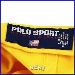 Vintage 90s Polo Sport Caps / Ralph Lauren1 Hat / USA Flag Logo Caps