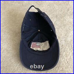 Vintage 90s US Polo Ralph Lauren American Flag USA Big Logo Strap Hat