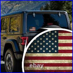 Vintage American Flag Auto Bumper Stickers USA Flag Merica' Trump 2020