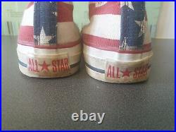 Vintage American Flag Converse All Star Made In USA Size 7