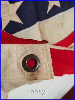 Vintage American flag USA United States 48 sewn stars large size item954