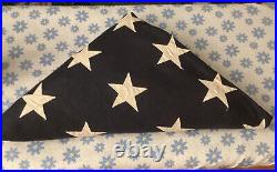 Vintage BULL-DOG Bunting 48 Star 5' X 8' USA American Flag EC