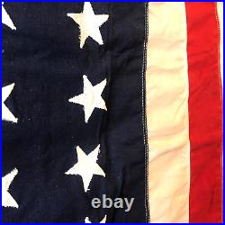 Vintage Bull Dog Bunting US American Flag 48 Star 4-1/3' x 5-1/2' in Box USA