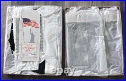 Vintage Bulldog Bunting USA Flag Lot 50-Star, 100% Cotton, 4'x6' & 3'x5' withbox