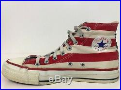 Vintage Converse All Star American Flag Shoes Size 7.5 Men U. S. A. Rare