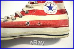Vintage Converse Chuck Taylor American Flag Made In USA Size 9