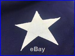 Vintage Large 48 Star American Flag 5 x 9.5 Sewn Cotton Stars & Stripes USA