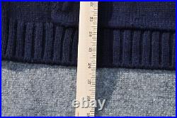 Vintage Polo Ralph Lauren USA Wool Knit Sweater American Flag RL Hoodie Medium