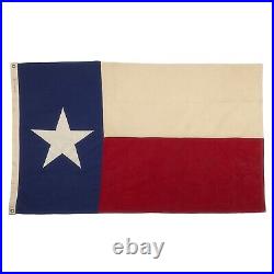 Vintage Sewn Cotton Texas American Flag Old Sewn Cloth USA Texan Lone Star Decor