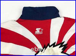 Vintage Starter Olympic Windbreaker Jacket 90s Team USA Eagle American Flag R5