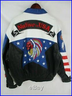 Vintage Tip Top of California Native In America Leather Jacket, 2XL Mens 90s