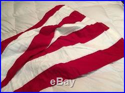 Vintage U. S. Flag American Flag Military Funeral Coffin Drape Flag 1970's