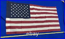 Vintage U. S. Military American Flag Post 1960's 50 Star Ensign US 50 x 33