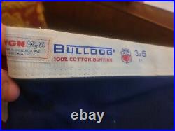 Vintage USA American Flag Bull Dog Bunting 13 colonies Dettra NOS