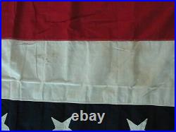 Vintage USA Flag Bunting Dettras Flag Co, 4'x6', Cotton