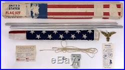 Vintage Valley Forge United States Flag Kit (USA American Flag) 3' x 5' Complete