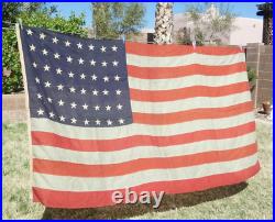 Vintage Wool 1940's United States of America Flag 48 Stars Arizona 54 x 92