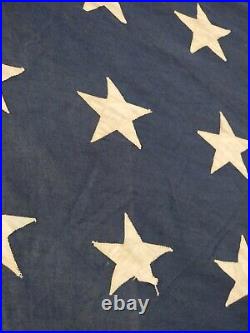 Vintage united state usa american flag 48 sewn star superior brand