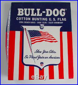 Vtg 1978 American USA United States Cloth Sewn Flag 3'x5' COA Flown Over Capitol