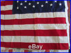 Vtg 1978 American USA United States Cloth Sewn Flag 3'x5' COA Flown Over Capitol
