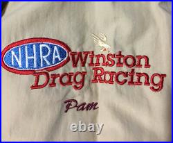 Vtg 1995 NHRA Drag Racing Championship Top Fuel Jacket M USA NASCAR 90s Grunge