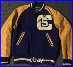 Vtg 50s 60s Baseball Varsity Letterman Jacket 40 USA School Track Sport Football