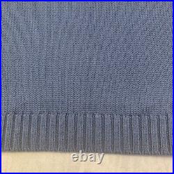 Vtg 90s POLO RALPH LAUREN American USA Flag Sweater Navy Blue Cotton Men's Large