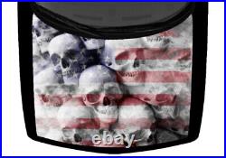 Wall of American Flag White Skulls Truck Car Graphic Decal USA
