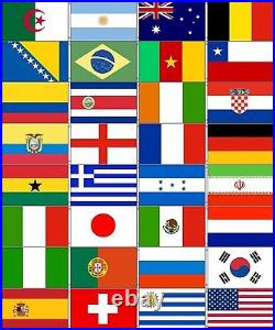 Wholesale Combo Set World Cup 32 Country National 3x5 3'x5' Flag Banner