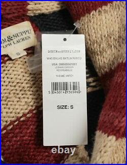 Womens Ralph Lauren Denim & Supply Cardigan USA Flag American Jumper Knit Size S