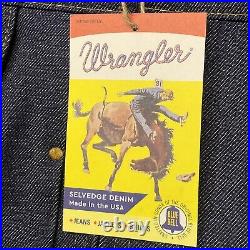 Wrangler Archive Selvedge Denim Jacket Size M 24MJZ Made in USA Sanforized New